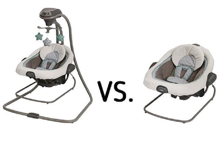Baby bouncer vs swing differences